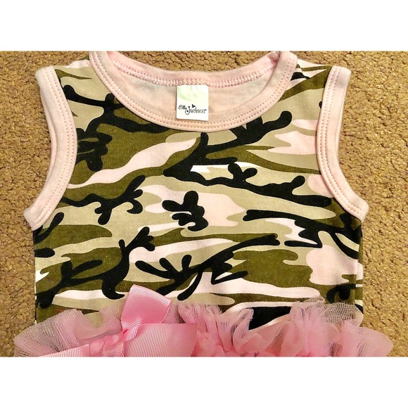 Ella Jackson baby girl camo tutu bodysuit Size 0-6 - Picture 3 of 5